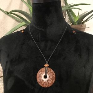 Beautiful wooden Boho Necklace